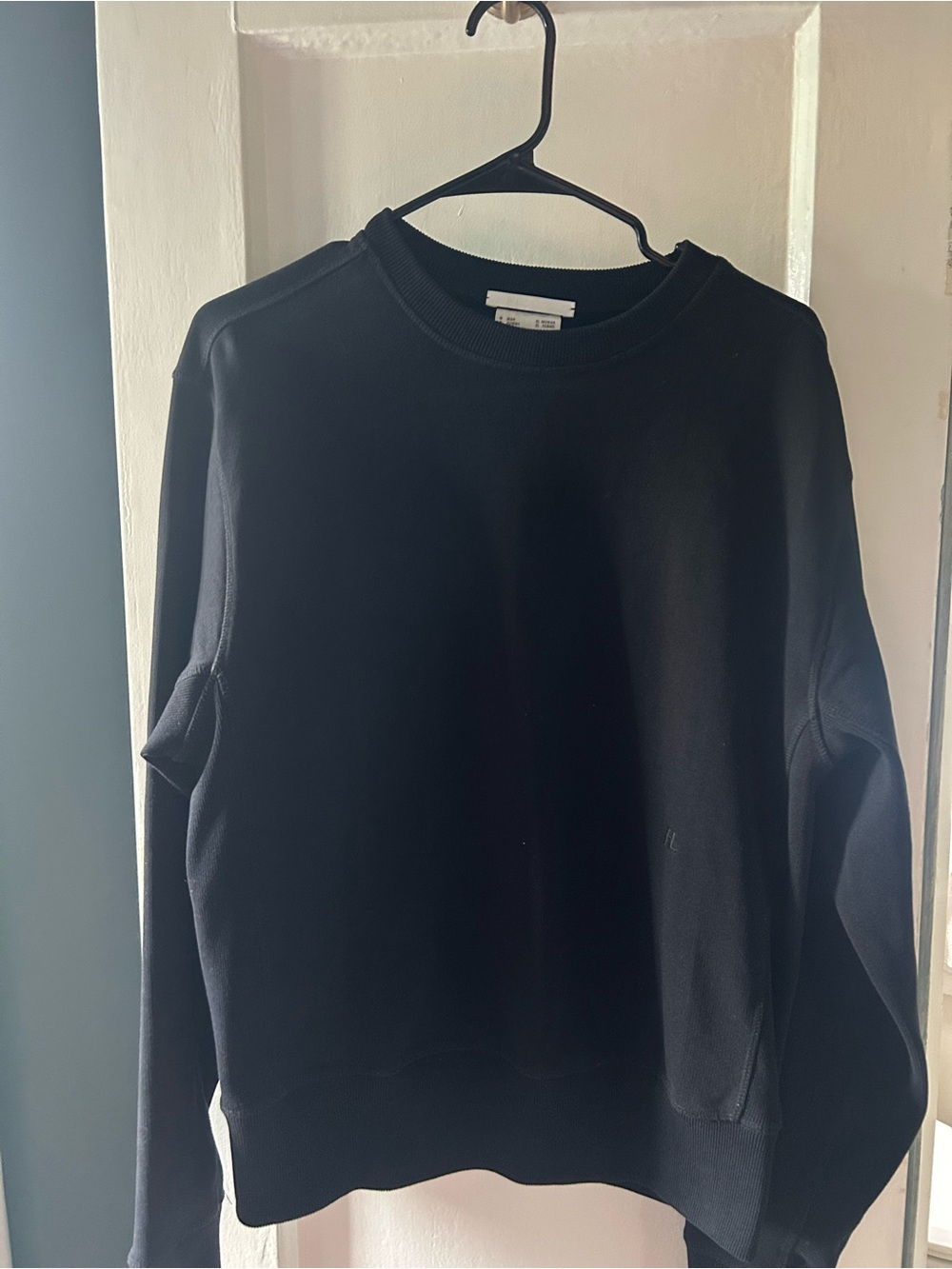 Helmut Lang Black Crewneck Sweatshirt